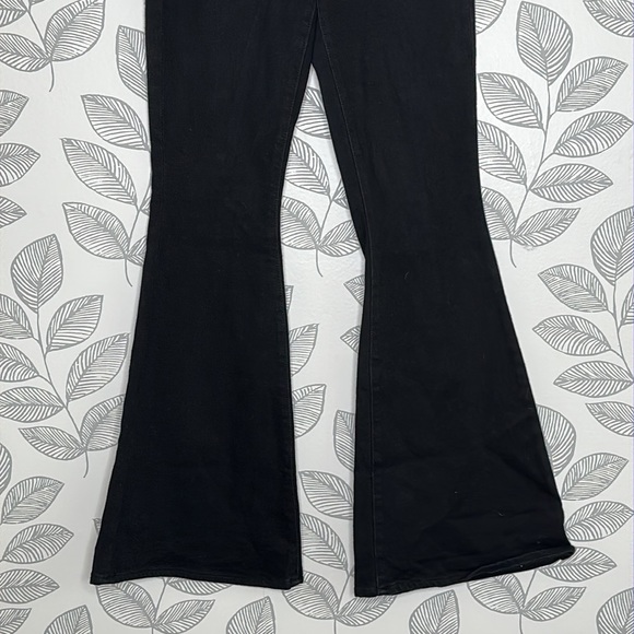 L'agence Black Wide Leg Flare Jeans Bell Bottom Size 26 - Picture 3 of 7